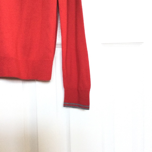 Calvin Klein Extra Fine Marino Wool V Neck Sweater - Picture 3 of 5